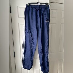 Adidas athletic windpants. Royal blue. Size L